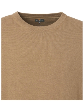 Preview: Ben Green Rundhals Pullover Classic in camel