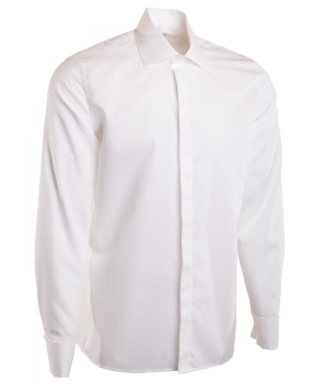 Botthof Galahemd Slim Fit 85 Haikragen in weiss ivory schwarz extralanger Arm 71cm