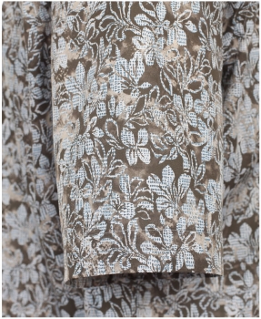 Casa Moda Premium Comfort Fit Kurzarmhemd braun blau Floralprint