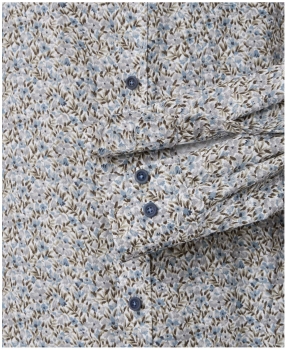 Casa Moda Langarm Twill in beige grau Floral Print
