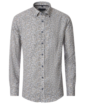 Casa Moda Langarm Twill in beige grau Floral Print
