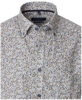 Casa Moda Langarm Twill in beige grau Floral Print