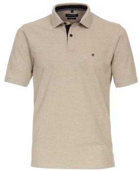 Casamoda Sport Polo Shirt Stretch in beige braun