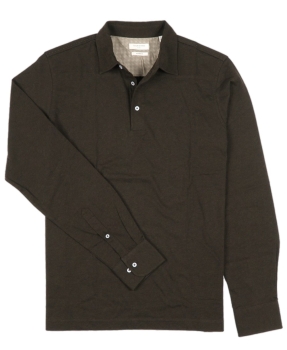 Giordano Langarmshirt Longsleeve in braunmelange