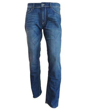 Hattric Jeans Hunter Stretch blue Denim Struktur