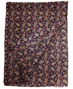 Hemley exklusiver Seidenschal dunkelblau multicolor Paisleysdesign
