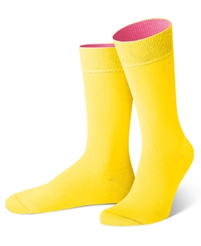 von Jungfeld 1 Paar Herrensocken Puno in gelb