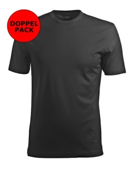 Marvelis Rundhals T-Shirt Doppelpack in schwarz