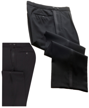 MASTERHAND SMOKING HOSE mit GALON schwarz WOLLE