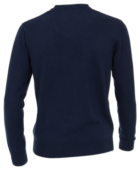 REDMOND V-Neck Pullover Comfort Fit in dunkelblau