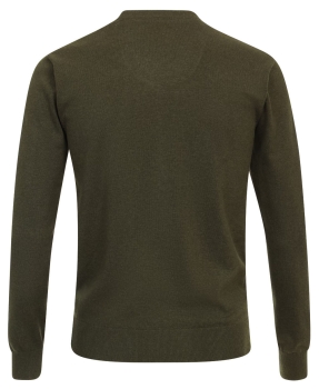 REDMOND V-Neck Pullover Comfort Fit in grün