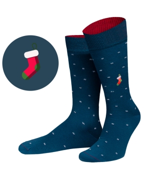 von Jungfeld 1 Paar Socken Weihnachten Motiv Stiefel