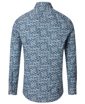 Venti Modern Fit Langarmhemd blau multicolor Natur Print