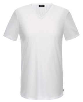 eterna V-NECK Kurzarmshirt weiss Bodywear Stretch