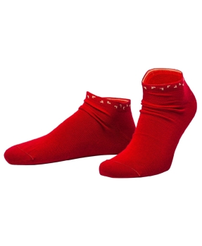 von Jungfeld 1 Paar Trend Sneaker in rot beige