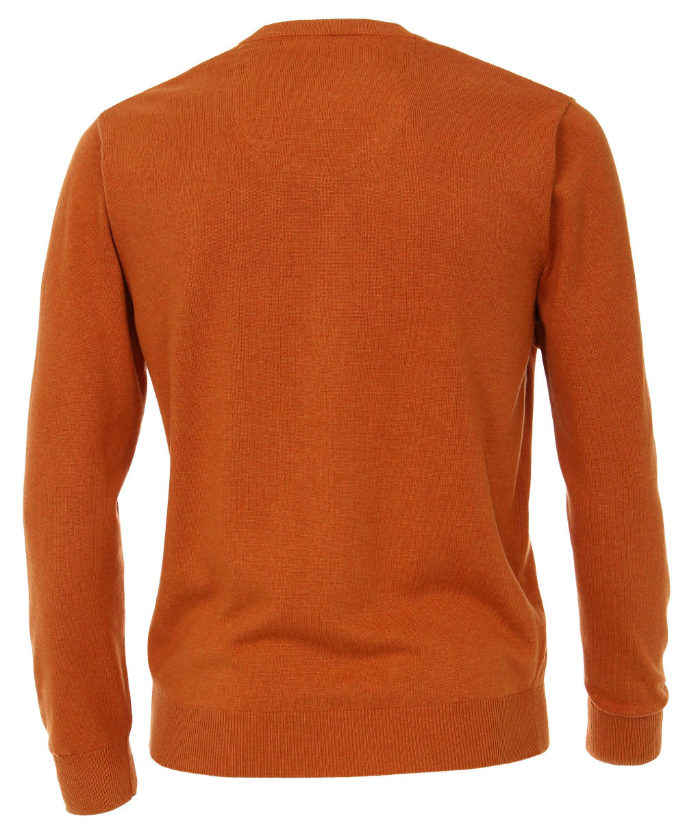 V neck orange sweater outlet