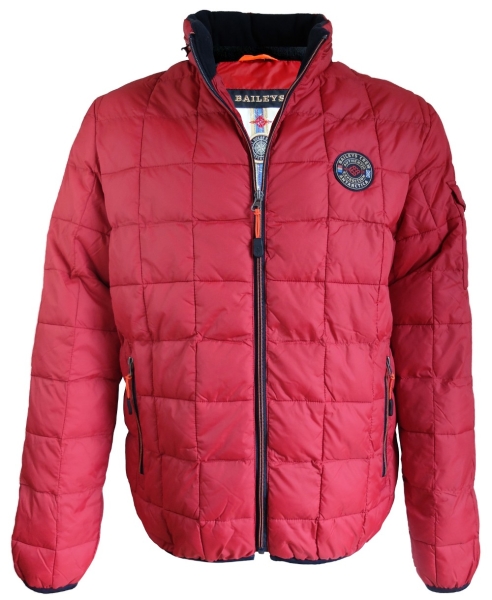Baileys Casual modisch maskuline Steppjacke Racing in rot
