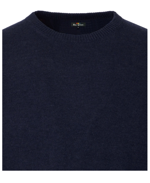 Ben Green Rundhals Pullover Classic in dunkelblau