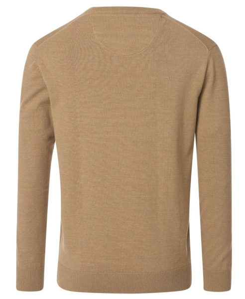 Ben Green Rundhals Pullover Classic in camel
