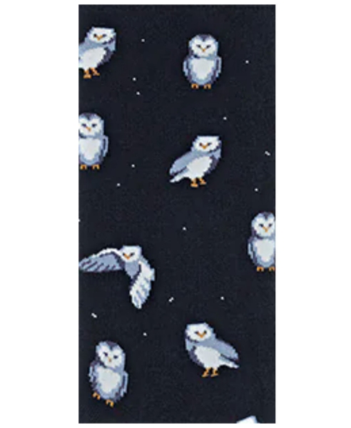 von Jungfeld 1 Paar Socken dunkelblau Icons Schneeeule