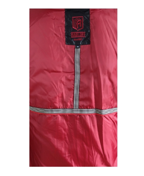 Radloff Jacke Strick-Stepp-Jacke mit abtrennbarer Kapuze anthrazit schwarz