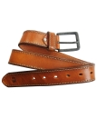 Hattric maskuliner Ledergürtel in cognac